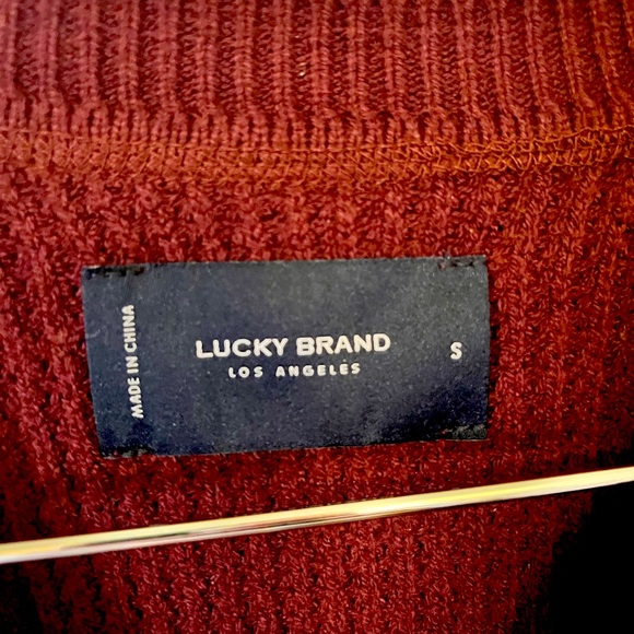 Lucky brand men’s cotton sweater size small - Picture 5 of 5